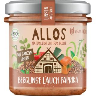Linsen Aufstrich Berglinse Lauch Paprika