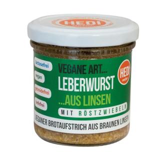 Vegane Art.  Leberwurst mit Röstzwiebeln