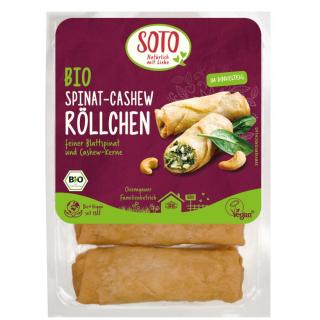 Spinat Tofu-Röllchen